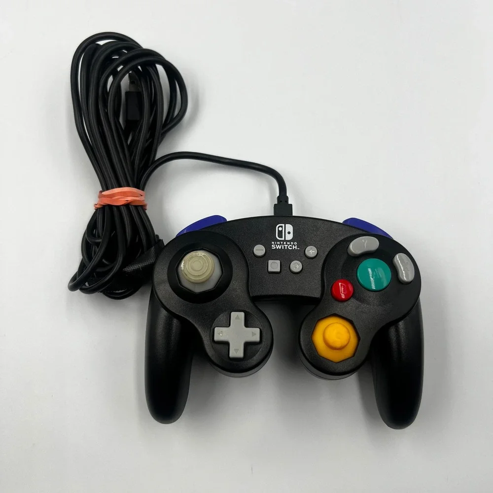 PowerA Nintendo Switch Wired GameCube Style Controller Black 1507843-01